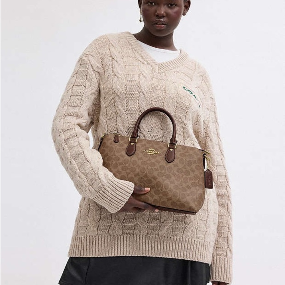 Coach Georgia Satchel Bag In Signature Canvas
